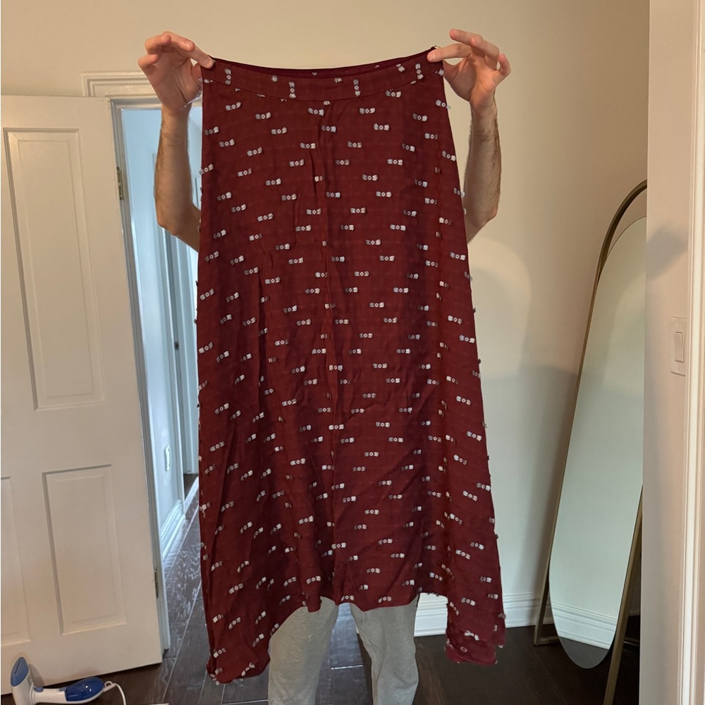 Rachel Comey burgundy maxi skirt
